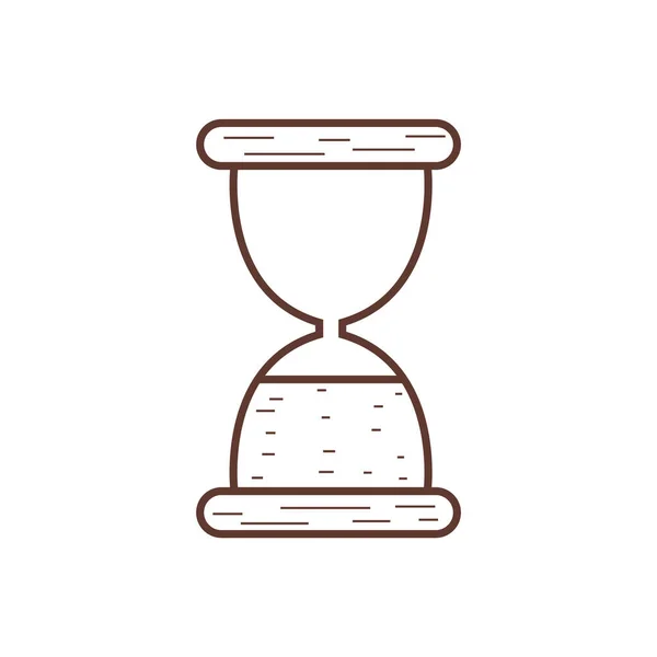 Reloj Arena Icono Vector Ilustración — Vector de stock