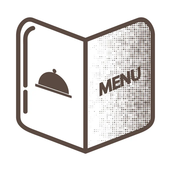 Speisekarte Restaurant Designvektorillustration — Stockvektor