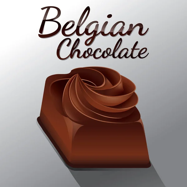 Barre Chocolat Avec Fond Blanc — Image vectorielle