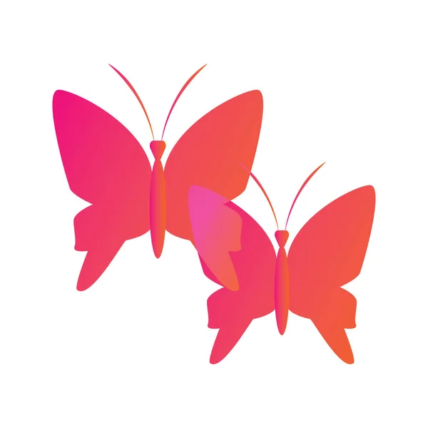 Schmetterlinge Design Vektor Illustration — Stockvektor