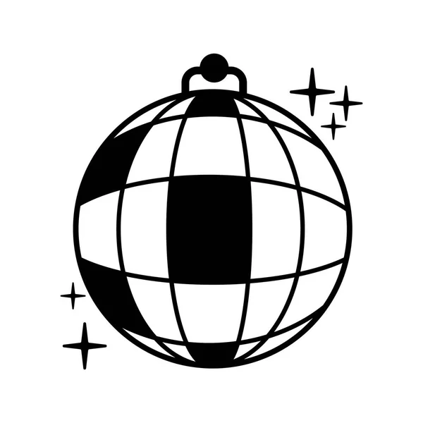 Illustration Vectorielle Une Icône Noir Blanc — Image vectorielle