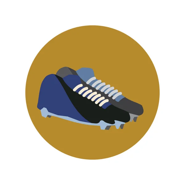 Botas Fútbol Diseño Vector Ilustración — Vector de stock