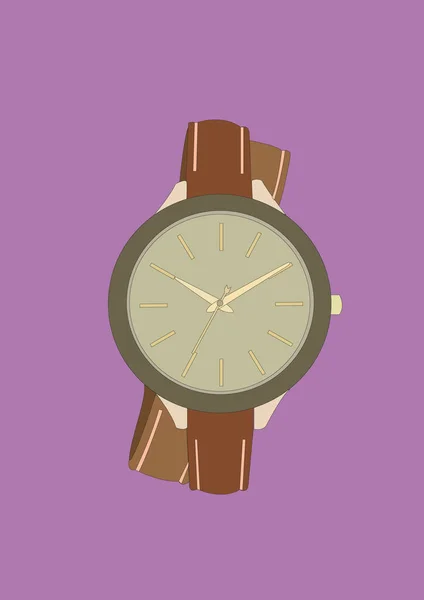 Wrist Watch Stylized Vector Illustration — Stock Vector