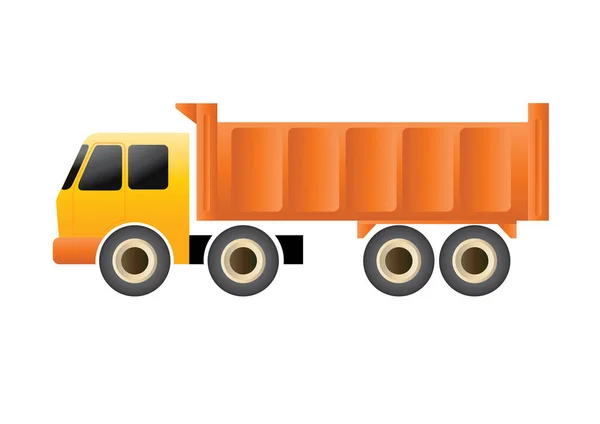 Vectorillustratie Van Een Vrachtwagen — Stockvector