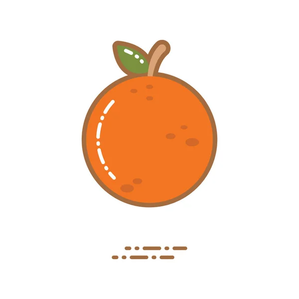 Orangefarbenes Flaches Symbol Vektorillustration — Stockvektor