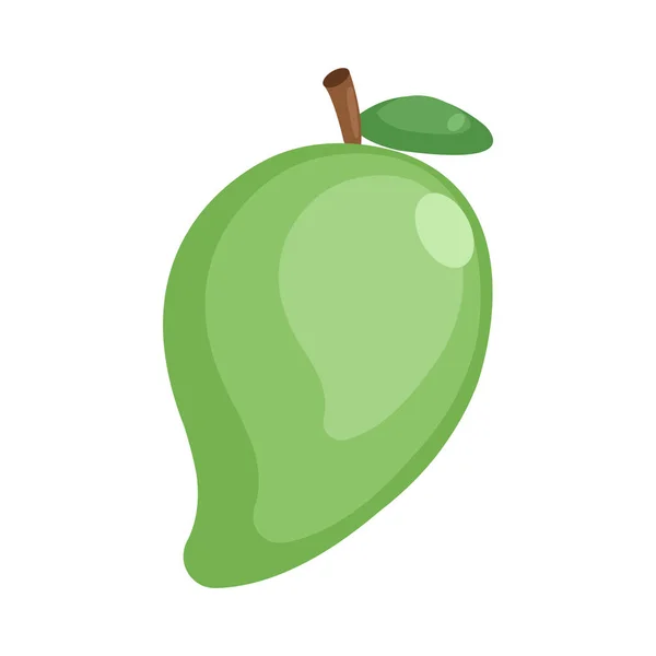 Ikona Jabłko Stylu Kreskówki Izolowane Białym Tle Zdrowej Żywności Symbol — Wektor stockowy