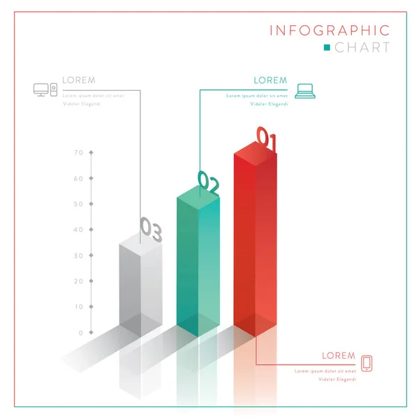 Infográficos Ilustração Vetorial Estilizada — Vetor de Stock