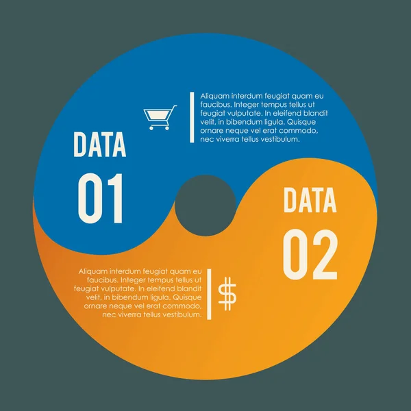 Infografías Ilustración Vectorial Estilizada — Vector de stock