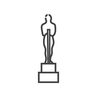 Ödül simgesi düz simge, vektör illüstrasyonu