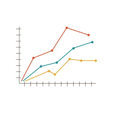 grafik grafik çizelgesi ikonu vektör çizimi grafik tasarımı