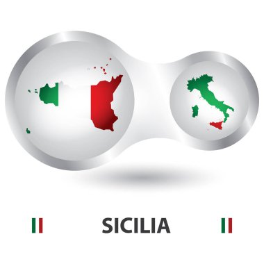 İtalya bayrağının vektör illüstrasyonu