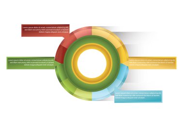 İş bilgi grafikleri. vektör illüstrasyonu