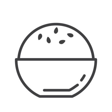 Bowling lobutları düz simge, vektör illüstrasyonu