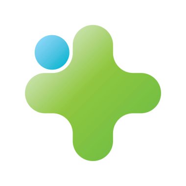 Bir kartvizit veya şirket logosu için bir şablonun vektör çizimi