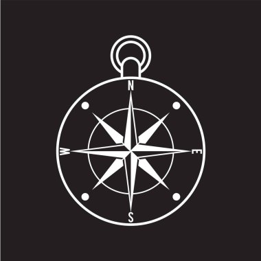 Pusula biçimlendirilmiş vektör resimlemesini göster