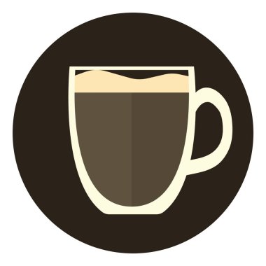 kahve fincanı ikonu vektör illüstrasyonu