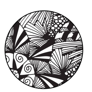 Dekoratif desen tasarımı biçimlendirilmiş vektör illüstrasyonu