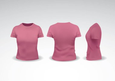 Boş t-shirt şablonunun vektör çizimi