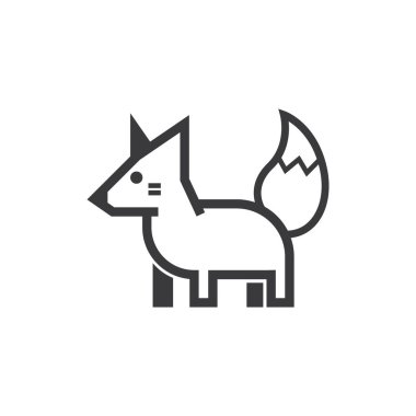 hayvan simgesi vektör illüstrasyonu