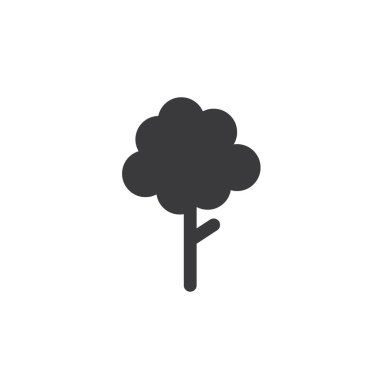 ağaç simgesi vektör illüstrasyonu