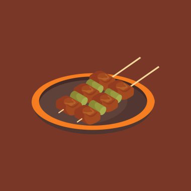 Barbekü ızgarasının vektör çizimi