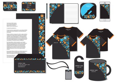 İletişim bilgileri, biçimlendirilmiş vektör illüstrasyonu