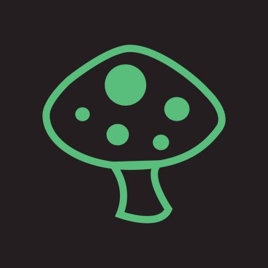 mantar evi, tasarım vektörü illüstrasyonu