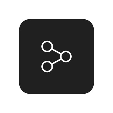 Paylaşım simgesi, vektör illüstrasyonu. düz tasarım biçimi