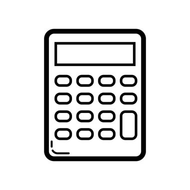 hesap makinesi simgesi vektör illüstrasyonu