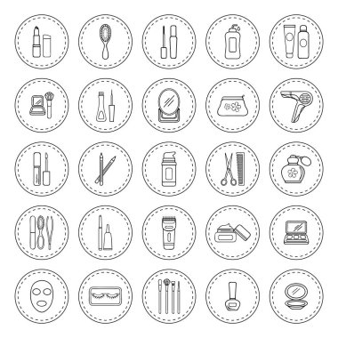 vektör çizgi simgelerinin kümesi.