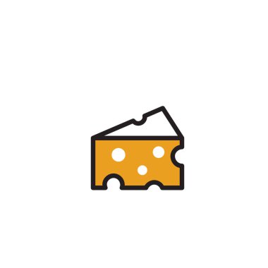 Yiyecek simgelerinin toplanması düz simge, vektör illüstrasyonu 