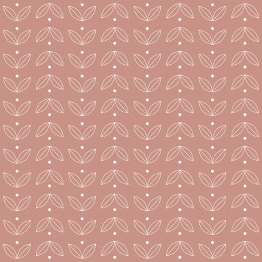 Soyut çiçeklerle kusursuz desen