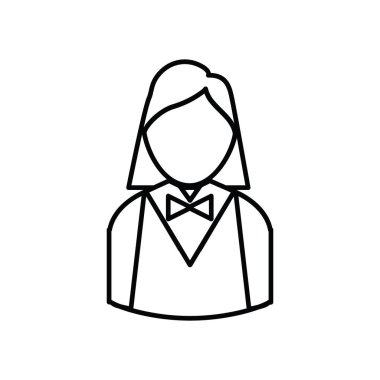 Garson simgesi, vektör illüstrasyonu