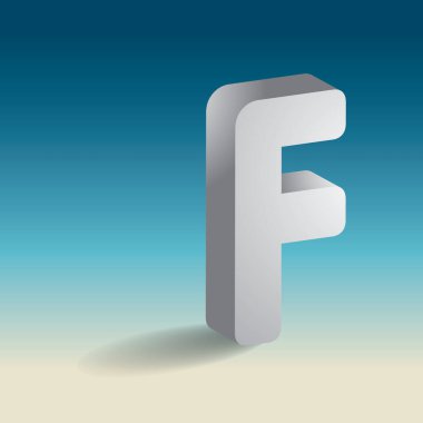 b harfinin vektör çizimi