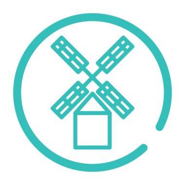 Tıbbi vektör ikonu. iki renkli düz sembol, mavi ve gri renkler, yuvarlak açılar, beyaz