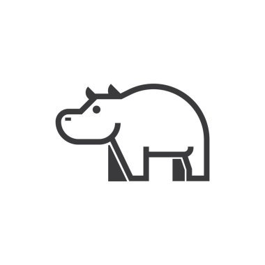 Hayvan simgesinin vektör illüstrasyonu