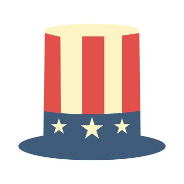 Birleşik Devletler bayrağının vektör illüstrasyonu