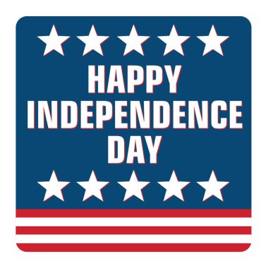 Amerikan bağımsızlık günü, vektör illüstrasyonu