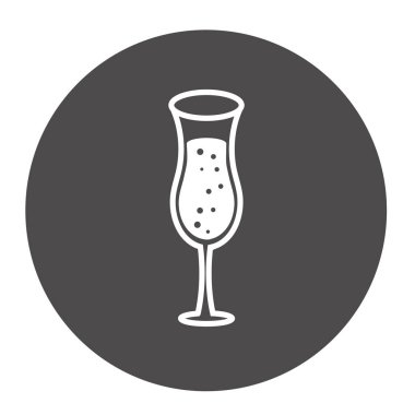 Şarap kadehi, biçimlendirilmiş vektör çizimi