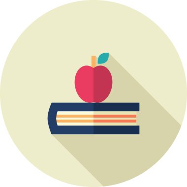 Elma biçimlendirilmiş vektör çizimi üzerine