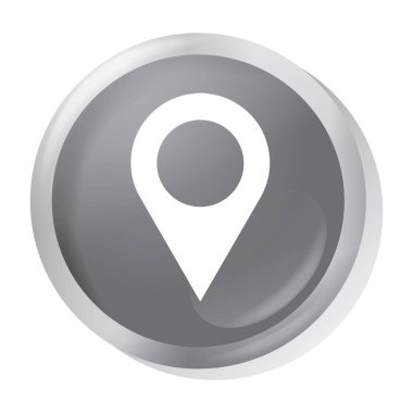 Modern yuvarlak simgenin vektör illüstrasyonu