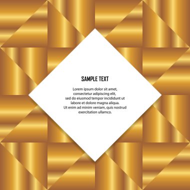 Altın yıldızlı altın arkaplanın vektör çizimi