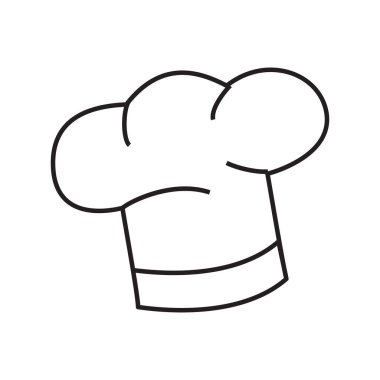 Şef simgesi, vektör illüstrasyonu