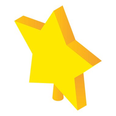 sarı yıldız vektör simgesi