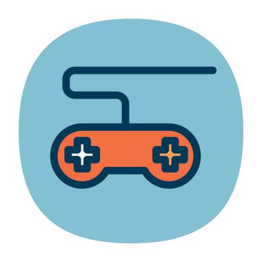 çizgi film uygulama simgesi, vektör illüstrasyonu