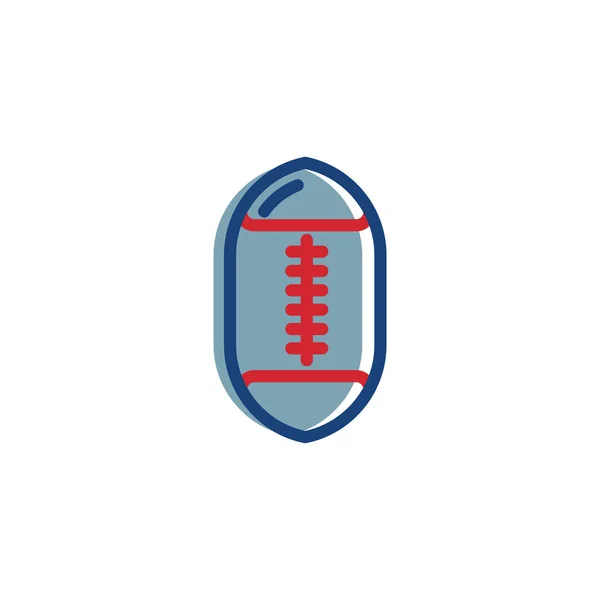 Boule Rugby Illustration Vectorielle — Image vectorielle