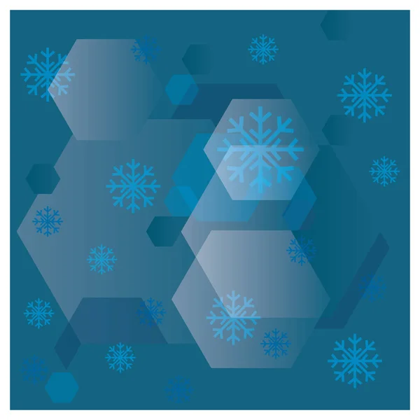 Snowflakes Background Design Vector Illustration — Stock Vector