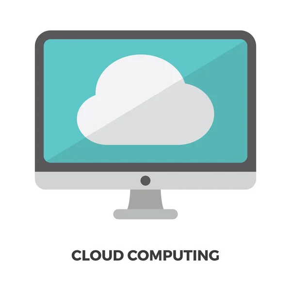 Cloud Computing Illustrazione Vettoriale — Vettoriale Stock