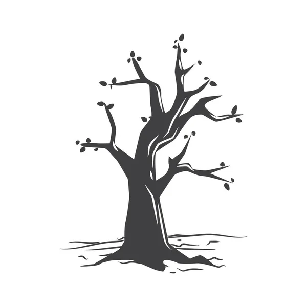 Εικονίδιο Δέντρου Τυποποιημένη Διανυσματική Απεικόνιση — Διανυσματικό Αρχείο