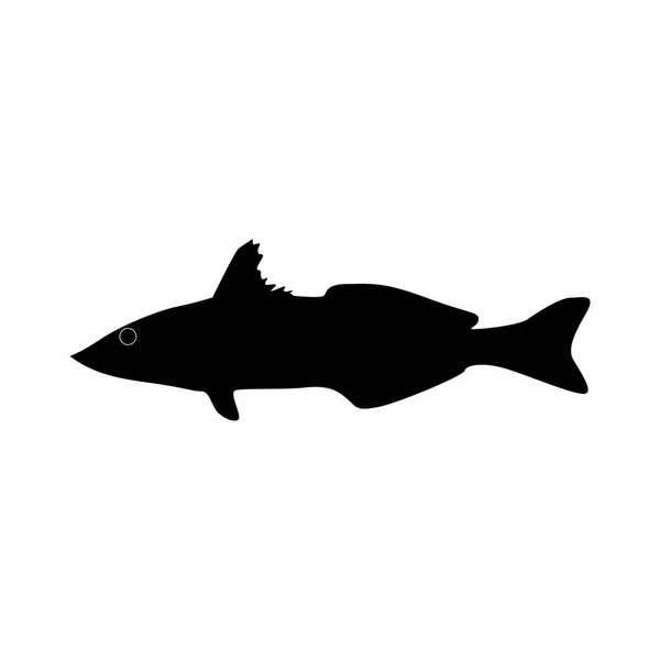 Fish Icon Vector Illustration — Stock Vector